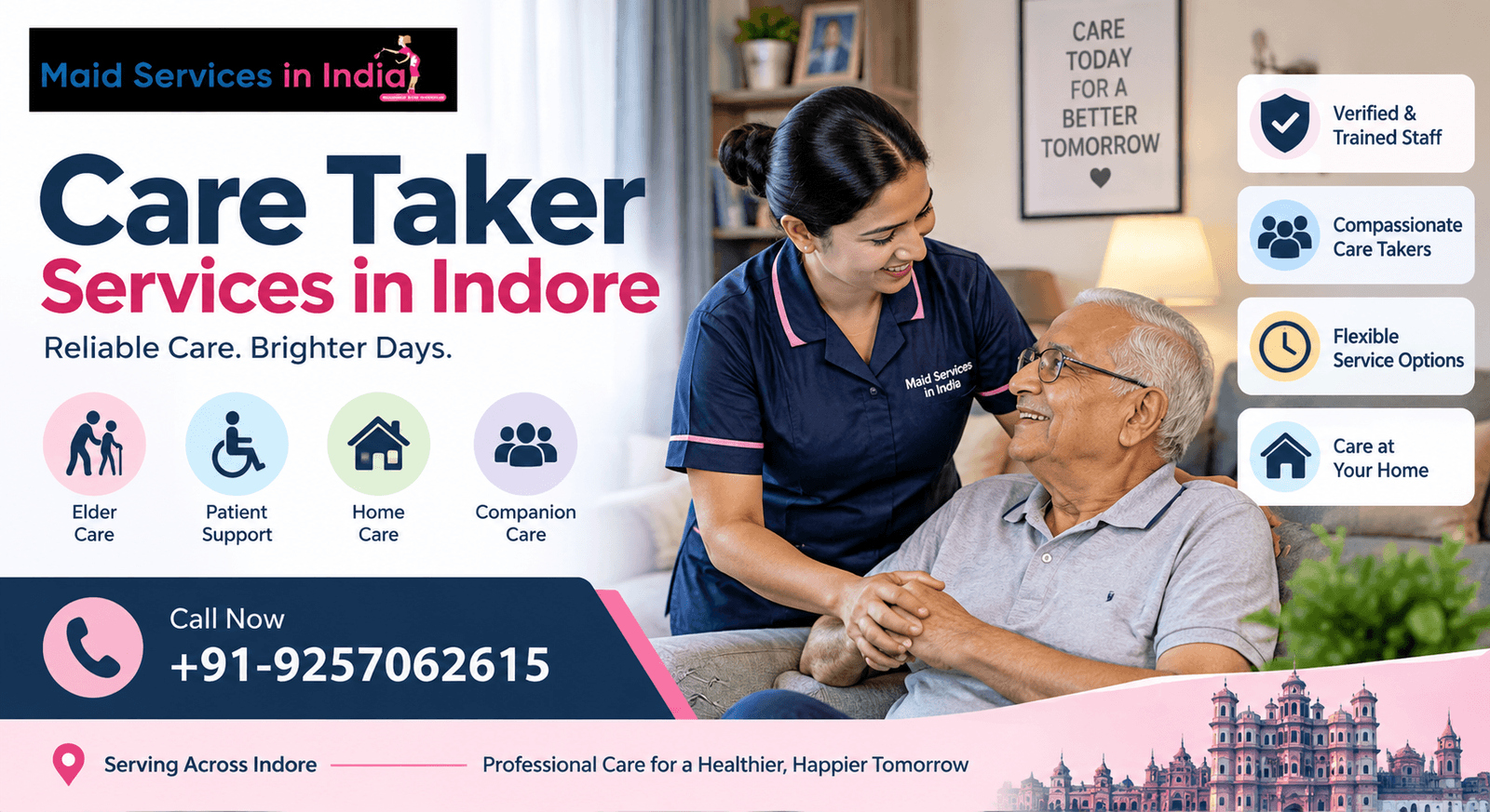Care Taker Services in Indore for Reliable Home Support