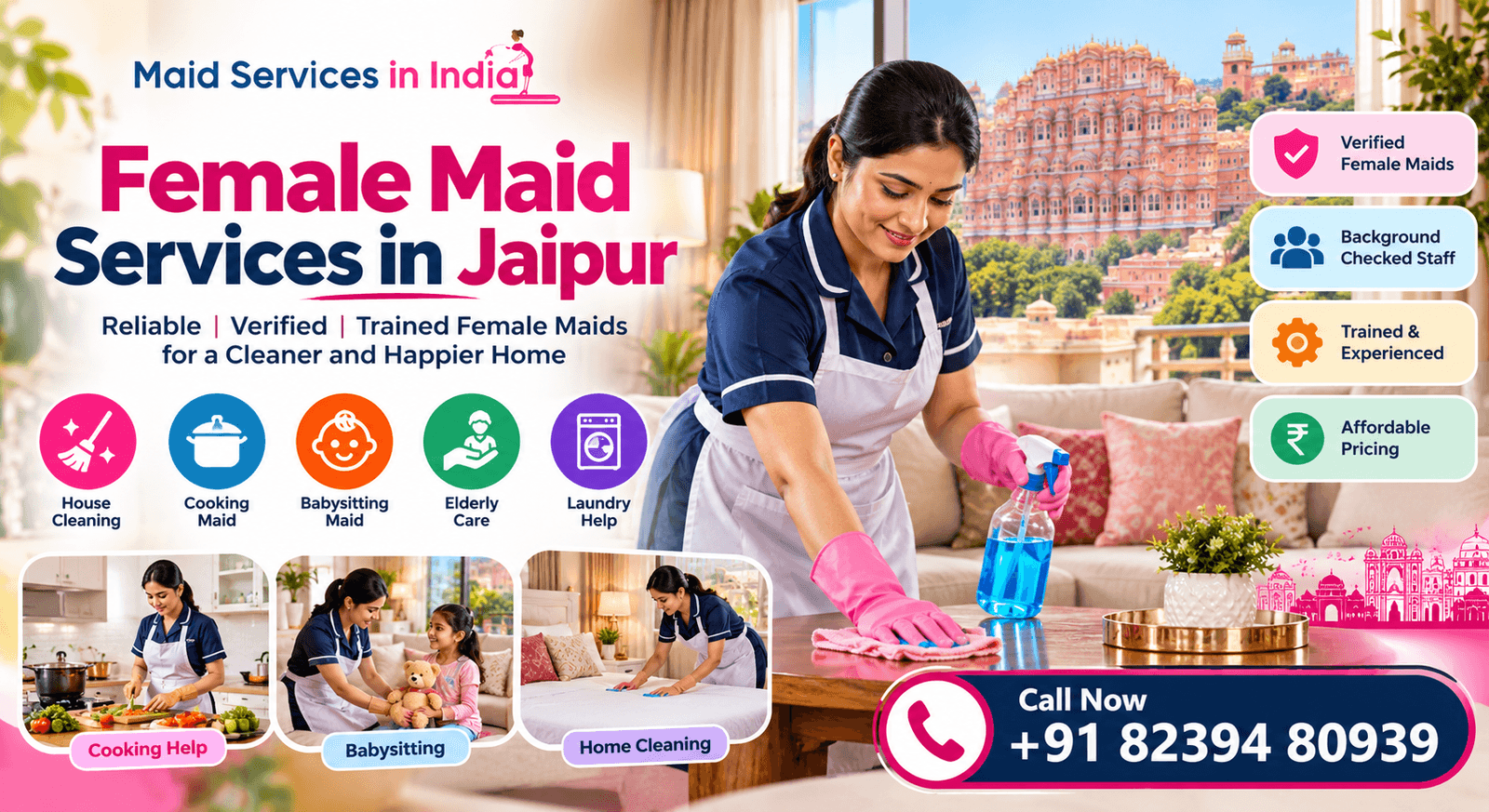 Female Maid Services in Jaipur: What to Know Before Hiring