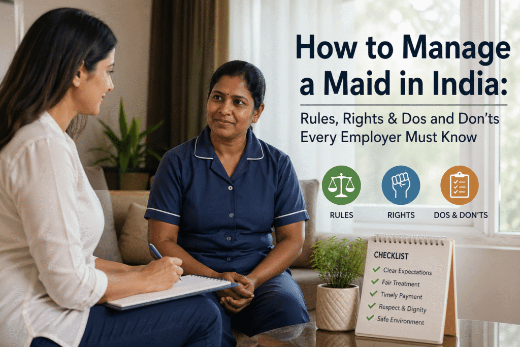 How to Manage a Maid in India: Rules, Rights & Dos and Don’ts Every Employer Must Know
